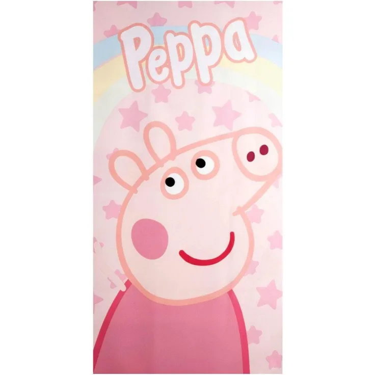 Peppa Pig Polyester Strandtuch für Kinder 70 × 140 cm 250 gsm