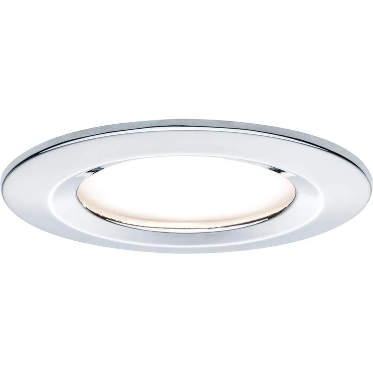 Paulmann Premium Einbauleuchten Set Coin Slim dimmbar rund starr LED 1x6,8W 2700K 230V 51mm Chrom/Alu7471