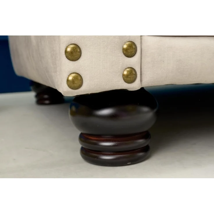 riess-ambiente Sessel CHESTERFIELD 110cm champagner (Einzelartikel, 1-St), Wohnzimmer · Samt · mit Armlehne · Federkern – Bild 7