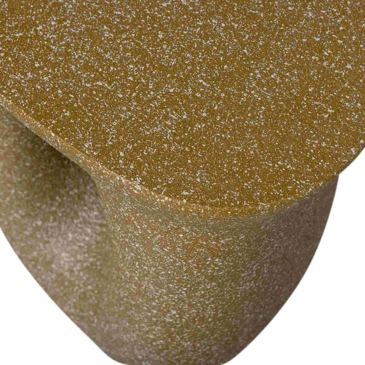 Beistelltisch Moson aus Magnesiumoxid, modern organisch geformt, grün mit Tupfen, leicht und stabil – Bild 6