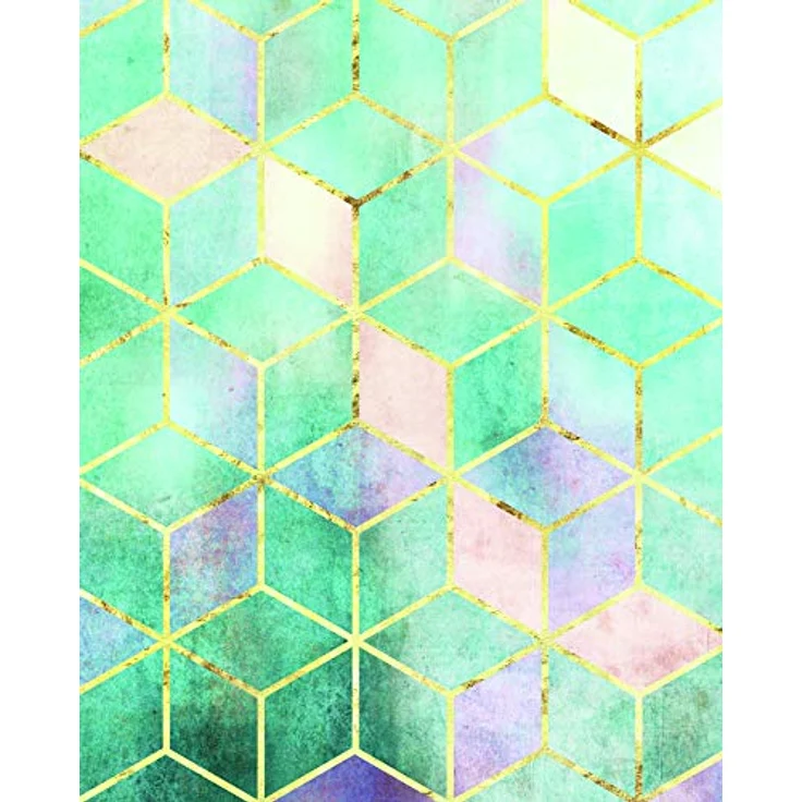 Komar Mosaik Verde Wandbild | Premium-Poster ohne Rahmen, 40 x 50 cm, fotorealistischer Druck mit seidenmatter Oberfläche, für Wohnzimmer und Schlafzimmer geeignet – Bild 1