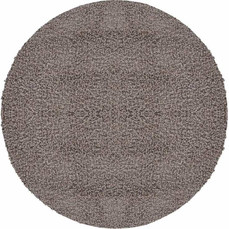 Carpetsale24 Shaggy Hochflor Teppich, 120 cm Rund, Beige, weich, flauschig, modern, einfarbig, Ideal unter Beistelltisch oder im Flur, für Wohnzimmer Schlafzimmer Flur