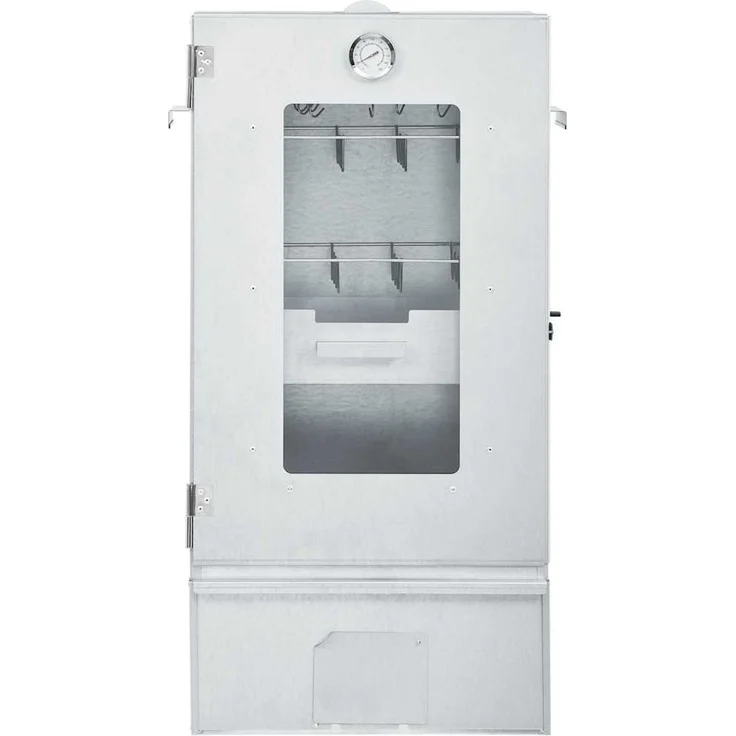 vidaXL Räucherofen mit Kaltrauchgenerator, Verzinkter Stahl, 44,5 x 29 x 83 cm, 15.28 kg, mit Glasfenster – Bild 4