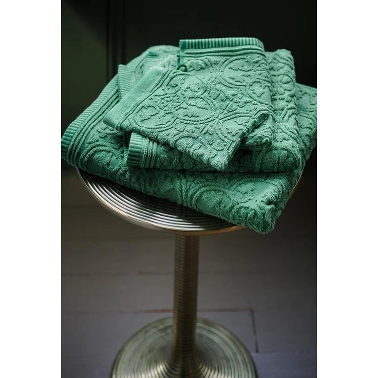 PiP Studio Handtuch Tile Pip Green 70X140 Grün 100% Cotton, terry, 500 GSM 70 x 140 c, Baumwolle (1-St), Handtuch Frottetuch
