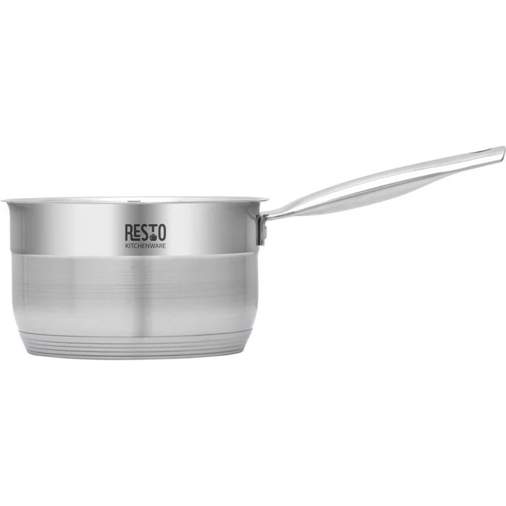 RESTO Kitchenware Kasserolle Rigel, Soßentopf 1,9 l, energiesparend und spülmaschinenfest, Edelstahl 18/10 (2-tlg), mit hitzebeständigem Glasdeckel, im Geschenkkarton – Bild 2