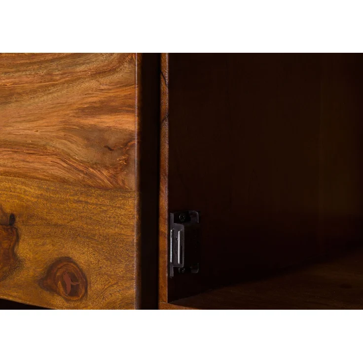 Highboard Sheesham 145x40x153 walnuss gewachst TORONTO LUX #279 – Bild 4