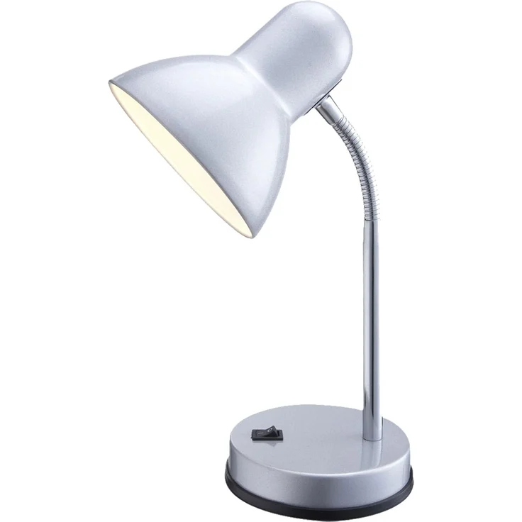 Moderne Tischleuchte aus Metall silber - BASIC – Bild 1