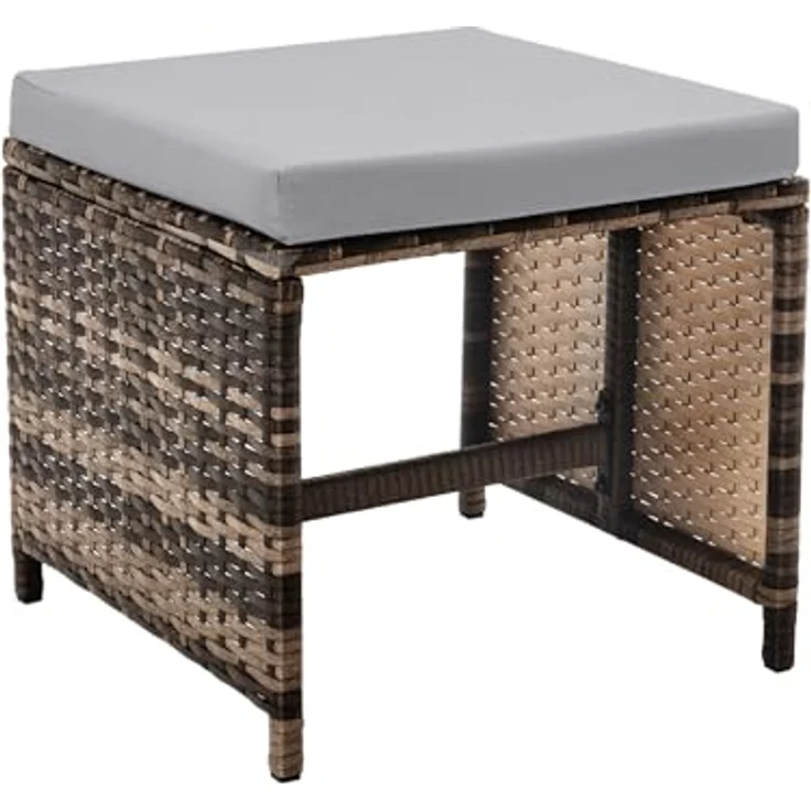 SVITA Gartenlounge-Set DENVER, (Gartenmöbel-Set), Essgruppe, Rattan, Inkl. Kissen – Bild 10
