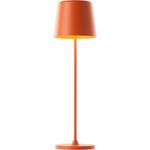 Brilliant Lampe Kaami LED Außentischleuchte 37cm orange matt Metall/Holz orange 2 W LED integriert