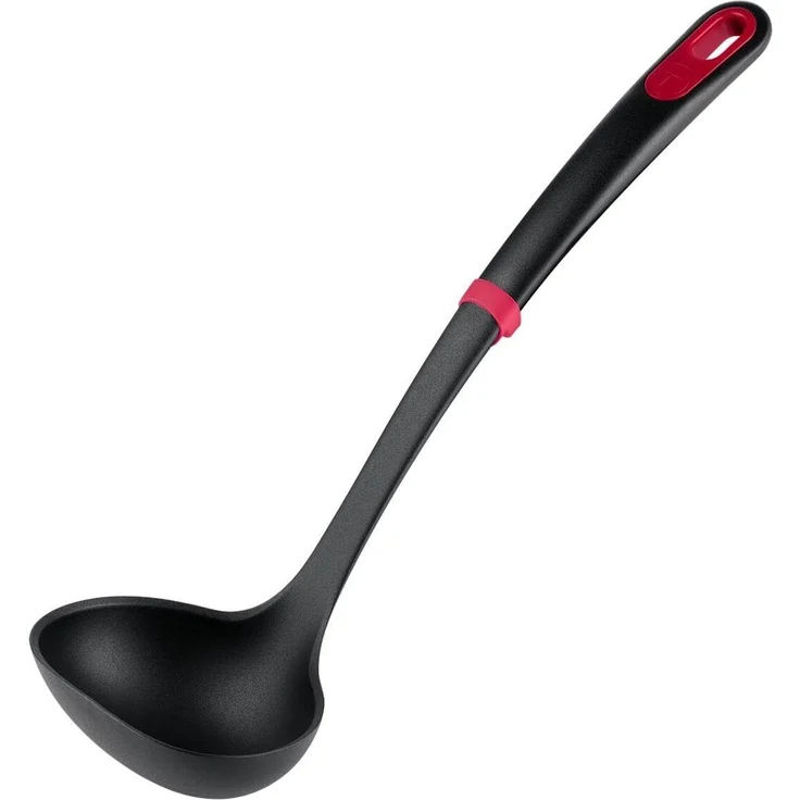 Tefal Ingenio+ Suppenkelle K19804 – Schöpfkelle & Servierkelle aus glasfaserverstärktem Nylon mit Silikon-Sicherheitsring, hitzebeständig bis 230 °C, kratzfest, spülmaschinenfest