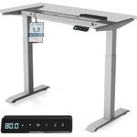 Höhenverstellbarer Schreibtisch - Stehpult Tischgestell Höhenverstellbar - Schreibtisch Höhenverstellbar Elektrisch mit Touchscreen + Ladeanschlüssen - Schreibtisch Höhenverstellbar von Desktronic