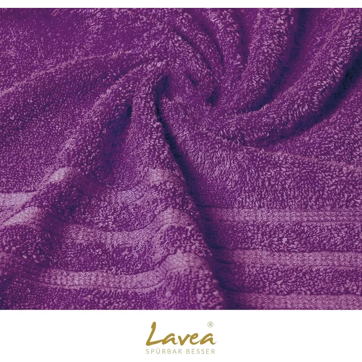 Lavea Waschhandschuh Bali, 16x22cm aus 100% Bio-Baumwolle, einzigartig weiche Waschhandschuhe mit Aufhänger (Set, 2-St), hochwertige und nachhaltige Premium Waschlappen - schonende Reinigung – Bild 6
