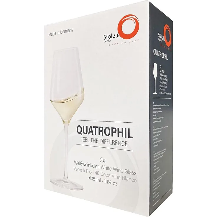 Stölzle Lausitz Quatrophil 2 Stück Weißweinkelch klar 231 00 03 D23103F126