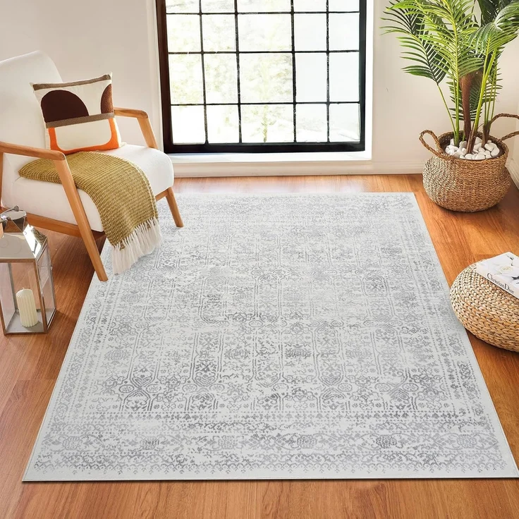 Livabliss Teppich OTTAWA, rechteckig, Höhe: 9 mm, Vintage Orientteppich, Kurzflor Boho Wohnzimmerteppich, Läufer – Bild 1