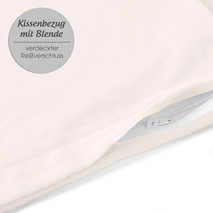 aqua-textil Kissenbezüge Classic Line Kissenbezüge Kissenhüllen 2er Set 40x40cm schneeweiß – Bild 5