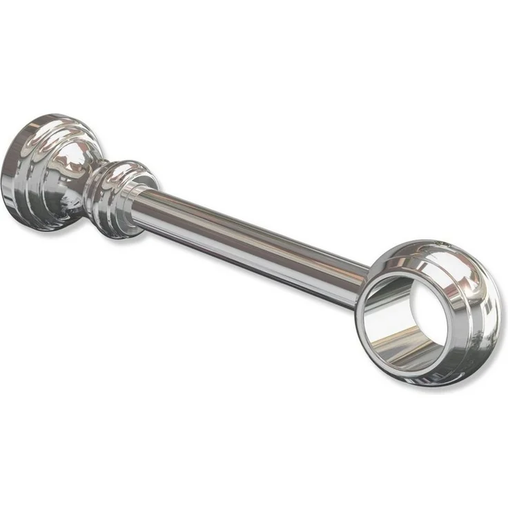 INTERDECO Gardinenstangenhalter Classic 1-läufig, für 28 mm Ø Gardinenstangen, (1 Stück, Chrom-farbig), kürzbar – Bild 2