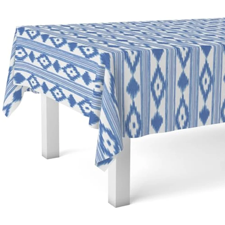 Martina Home Tischdecke, Wachstuch, Malorqui, Blau, 100 x 140 cm – Bild 1