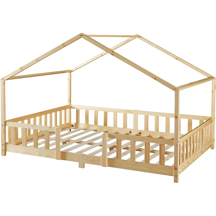 Kinderbett Treviolo 120x200 cm Holzfarben [en. casa] – Bild 2