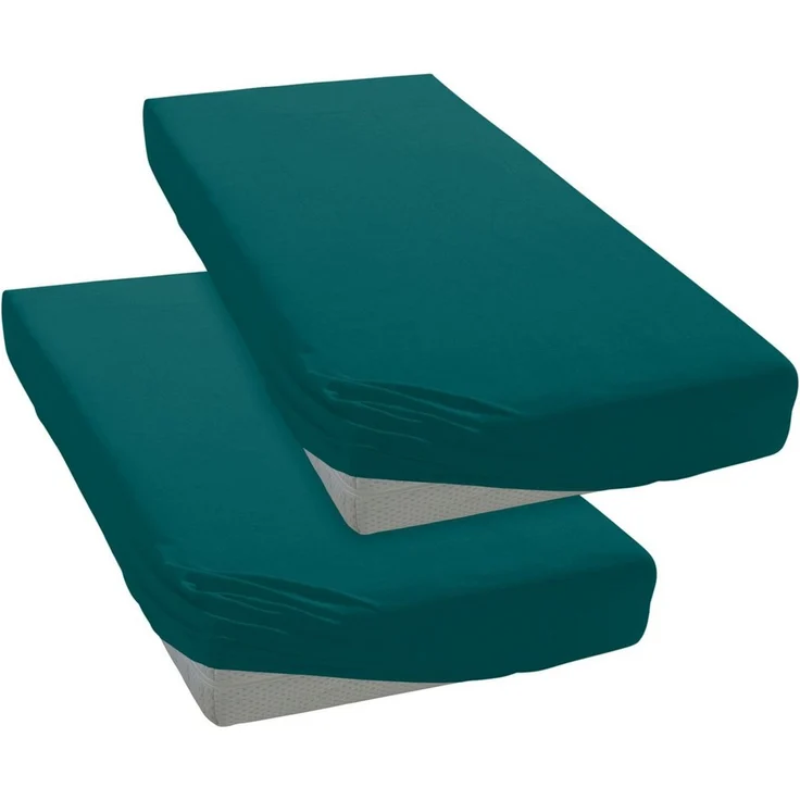 OTTO home Spannbettlaken Cremona, in PREMIUM Qualität aus 96% Baumwolle & 4% Elasthan, Jersey-Elasthan, Gummizug: rundum, (2 Stück), Größe ab 90x200 cm, in 145g/m² sowie 180 g/m² erhältlich – Bild 5