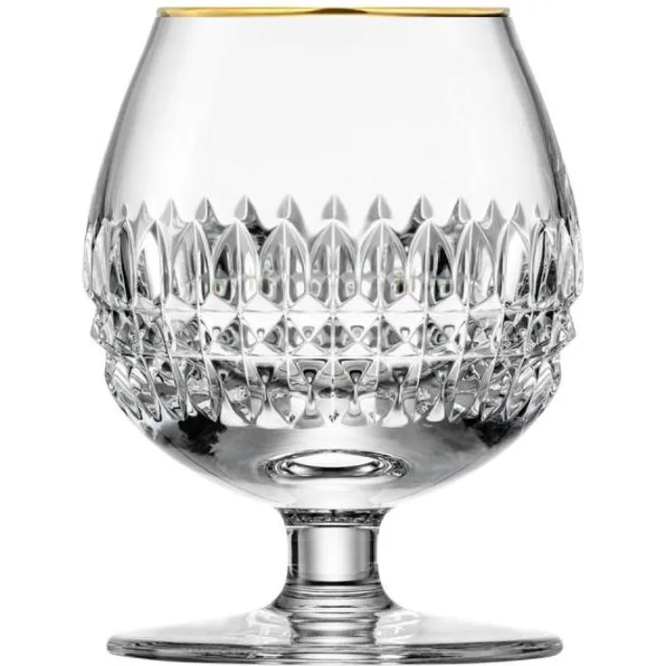 Cognacglas Kristall Empire Gold clear (10,6 cm)