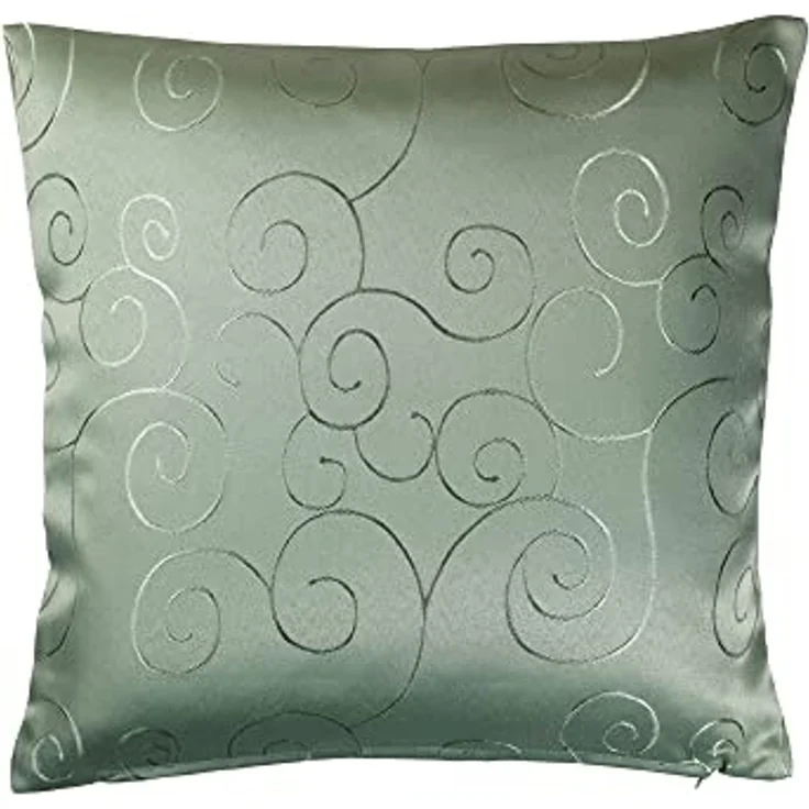 Haus und Deko Kissenbezug Kissenbezug Damast Circle Ornamente, (1 Stück) – Bild 1