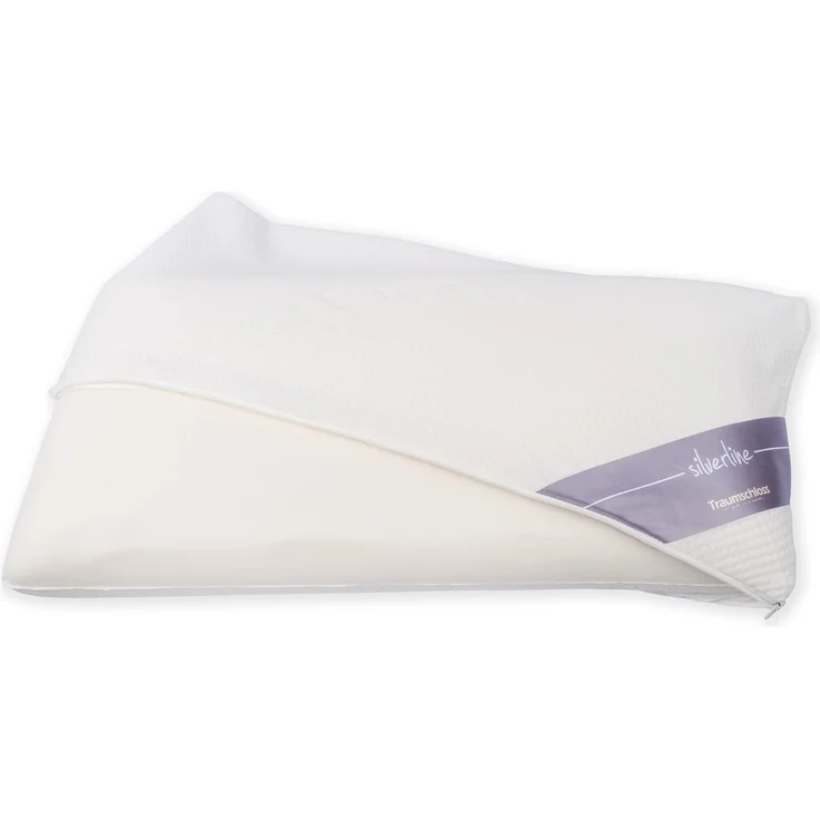 Traumschloss Nackenstützkissen Silverline, Füllung: 100% Polyurethan, Bezug: 70% Polyester, 30% Lyocell, Einzigartige Druckentlastung – Bild 3