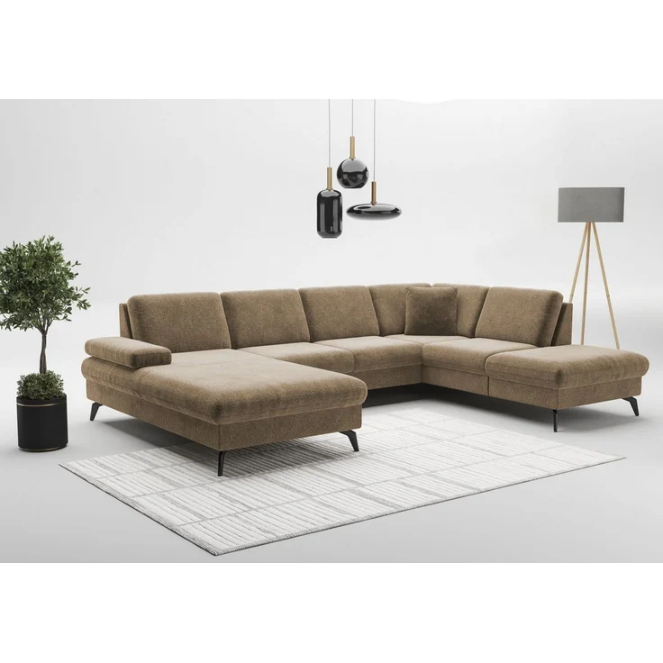 sit&more Wohnlandschaft Morris Jubi U-Form, B: 300 cm, mit Armteilfunktion & 1 Zierkissen, optional Bettfunktion – Bild 1
