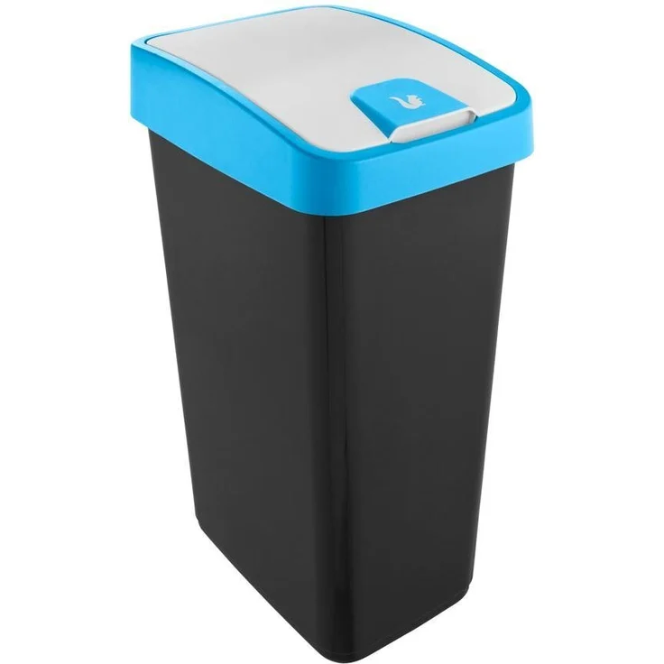 keeeper Mülleimer magne, Abfallbehälter mit Flip-Deckel, 40 x 30 x 61,5 cm, 45 l, komfortabler Soft-Touch-Point, Made in Europe – Bild 1