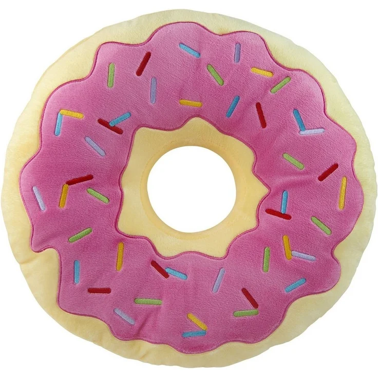 United Labels® Dekokissen Donut Kissen Plüsch Dekokissen Zierkissen rundes Kopfkissen 40 cm – Bild 4