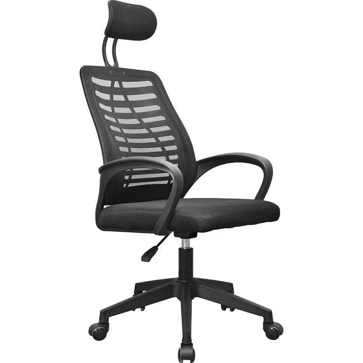 Mars Gaming MGC-ERGOB, Ergonomischer Gaming-Stuhl, Atmungsaktive Netz-Sitzfläche und Rückenlehne, Verstellbare Kopfstütze, Höhenverstellbar 110.5 und 120.5cm, Wippsystem von 3° bis 18°, Schwarz – Bild 1