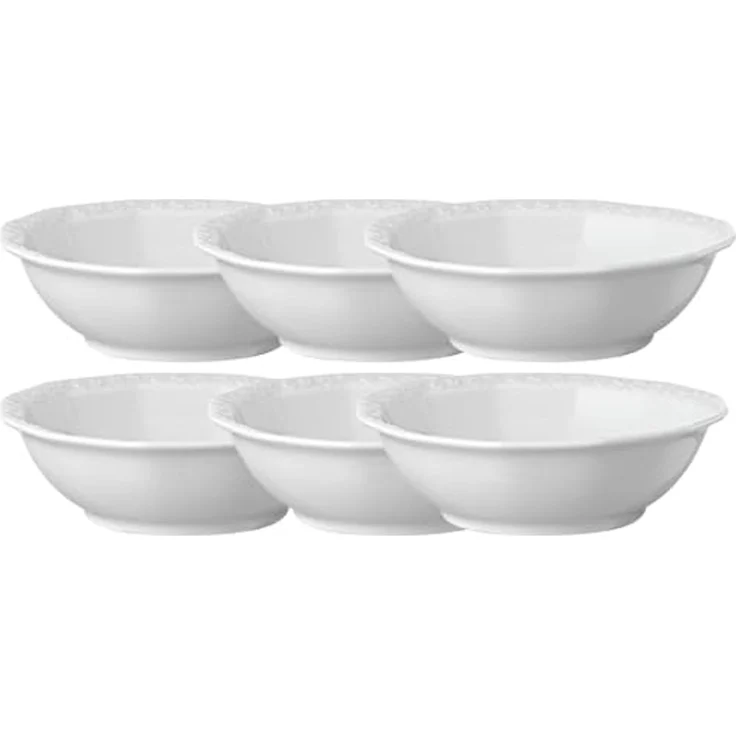 Rosenthal Geschirr-Set Maria Weiss Müslischalenset 17 cm 6tlg, Porzellan – Bild 1