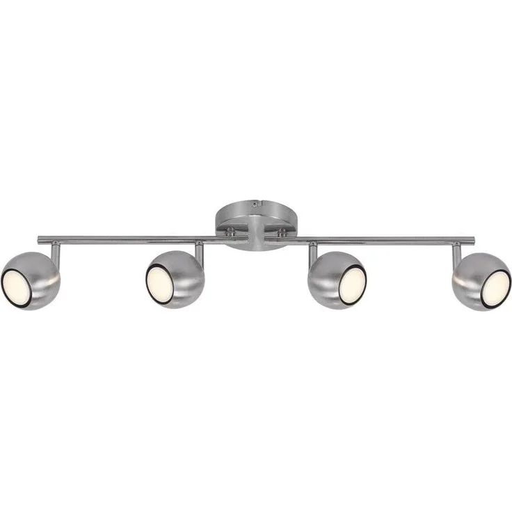 Deckenstrahler gebürsteter Stahl Nordlux Chicago 4-flg GU10 LED a 345lm