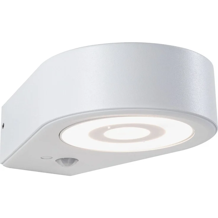 Paulmann 94867 LED Außenwandleuchte Silma Bewegungsmelder weiss 3000K IP44 – Bild 1