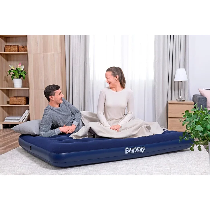 Doppelluftbett mit externer Elektropumpe 191 x 137 x 22 cm – Bild 2