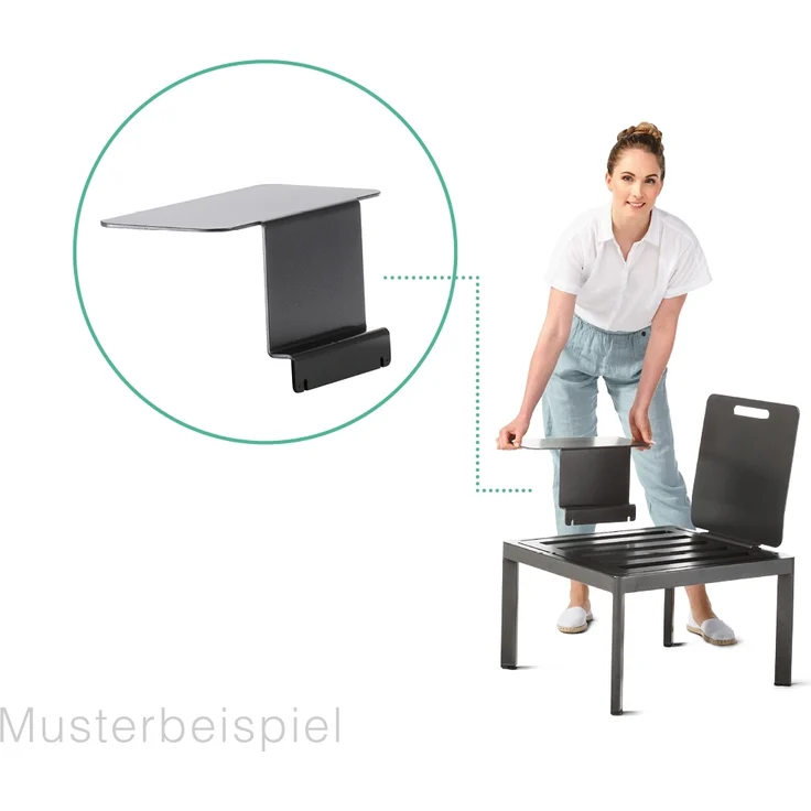 Sieger Lugo Lounge Basis - inkl. 1x Rücken- / Seitenelement + 1x Verbindungselement Einzelteil des Loungesets Lugo, Aluminium Eisengrau, 60 x 36 x 60 – Bild 17