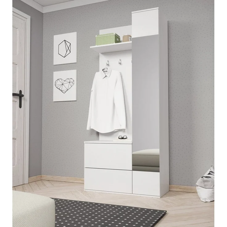 Compleo Garderoben-Set mit Kleiderbügel und Schuhregal CLAUS Moderne design – Bild 1