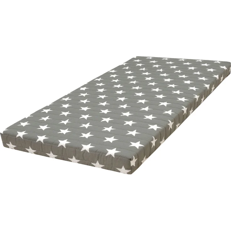 Federkern-Matratze Easydream FK 2000 140 x 200 cm H2 / B210, Grau, Stern-Motiv, 140 x 14 x 200 cm