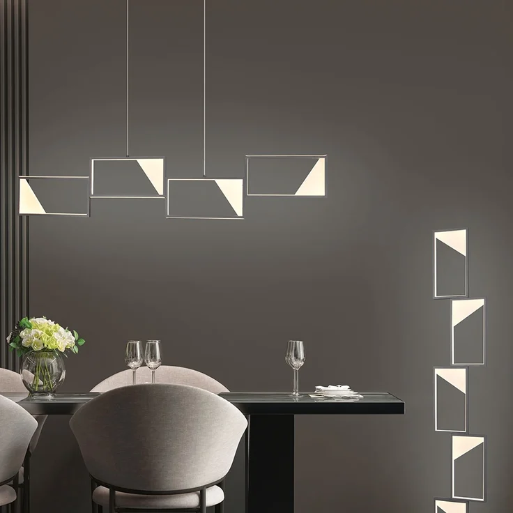 LED Pendelleuchte, anthrazit, Switch Dimmer, H 150 cm – Bild 3