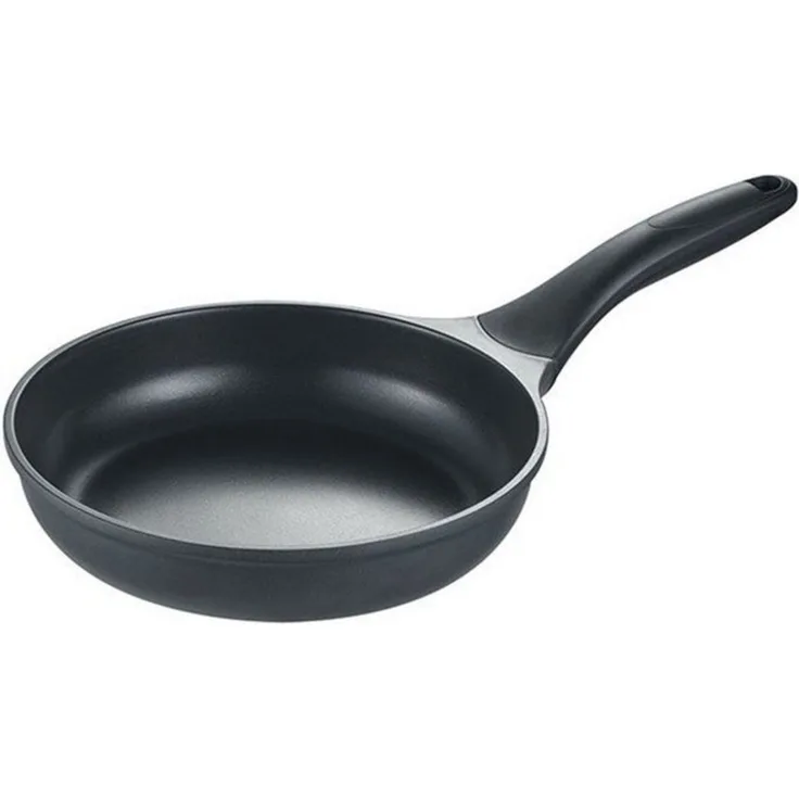 Berndes Aluguss-Bratpfanne mit vollflächigem Induktionsboden, Bratpfanne, Pfanne, Aluminium, Schwarz, 20 cm, 095248