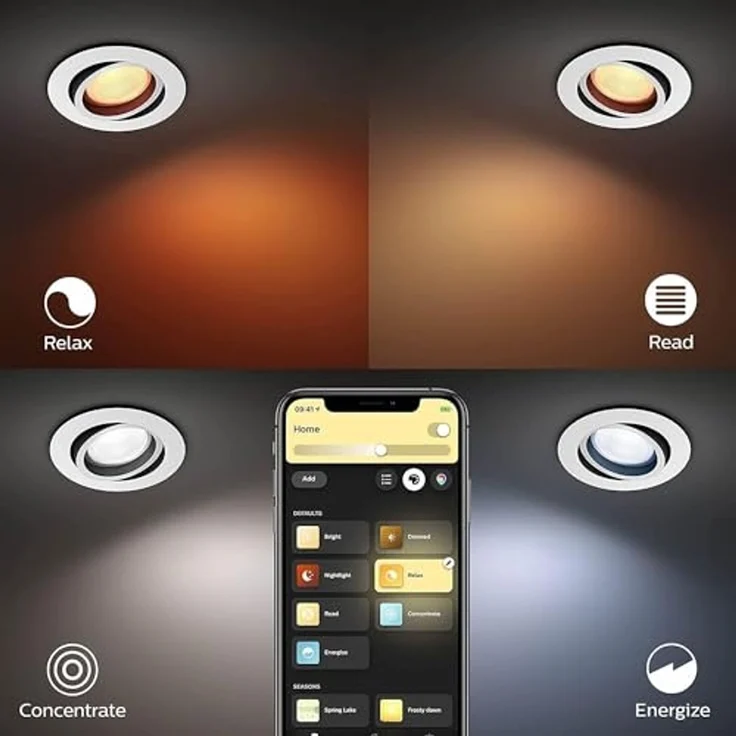 Philips Hue White and Color Ambiance Decken Einbauspot rund Bluetooth weiß – Bild 5