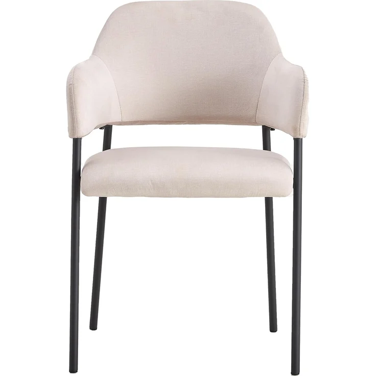 Selsey Azhai - Polsterstuhl Esszimmerstuhl mit Armlehnen, Grau-Beige – Bild 2
