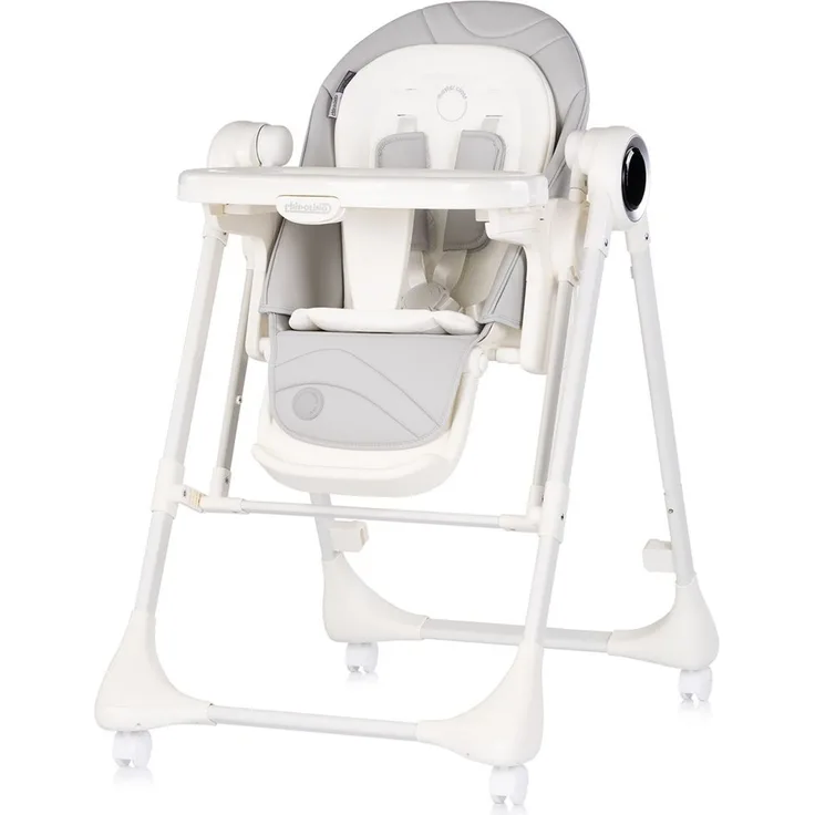 Chipolino Hochstuhl Master Class 2 in 1 elektrisch Babyschaukel Fernbedienung hellgrau