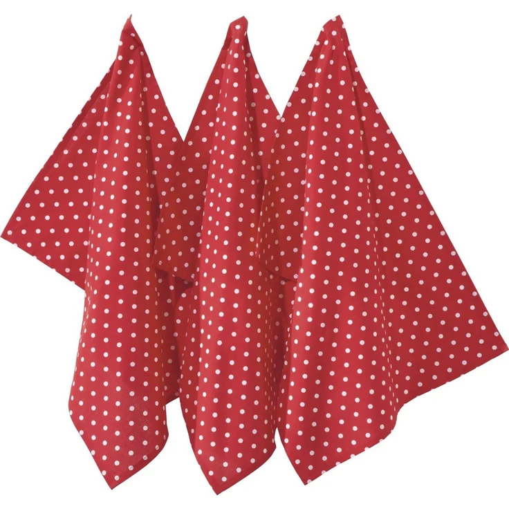 REDBEST Geschirrtuch Geschirrtuch "Orlando" 3er-Pack, Baumwolle Punkte – Bild 4