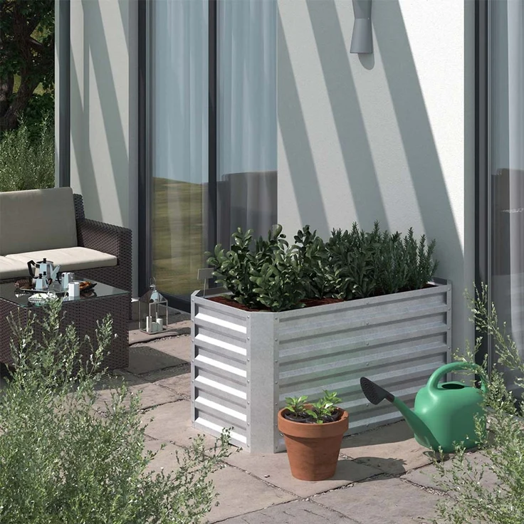 Hochbeet Silber 120 x 60 cm OK-Living – Bild 4