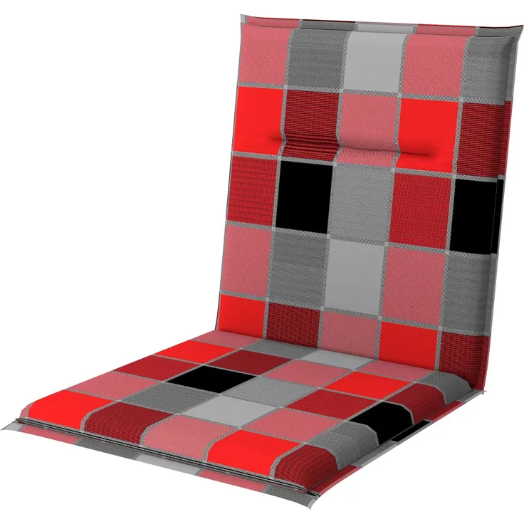 Doppler Niederlehner Spot 100 x 48 x 5 cm schwarz rot Kariert