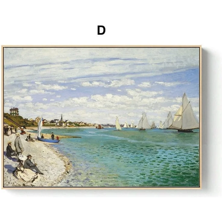 Poster Vintage Claude Monet · Deko Print ohne Rahmen - 40x30 cm / F – Bild 5