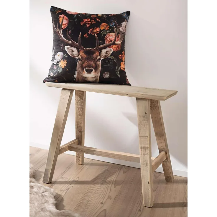 Hocker "Used Look" aus recyceltem Holz, Holzbank rustikal, Blumenständer, Blumenhocker, Gartendeko, Sitzhocker, Fußhocker