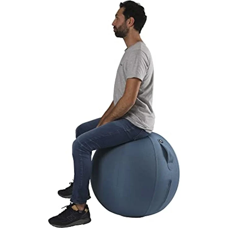 ALBA Sitzball MHBALL blau Bezug: Polyester Sitzdurchmesser: 650 mm mit Griff zum - 1 Stück (MHBALL B) – Bild 6