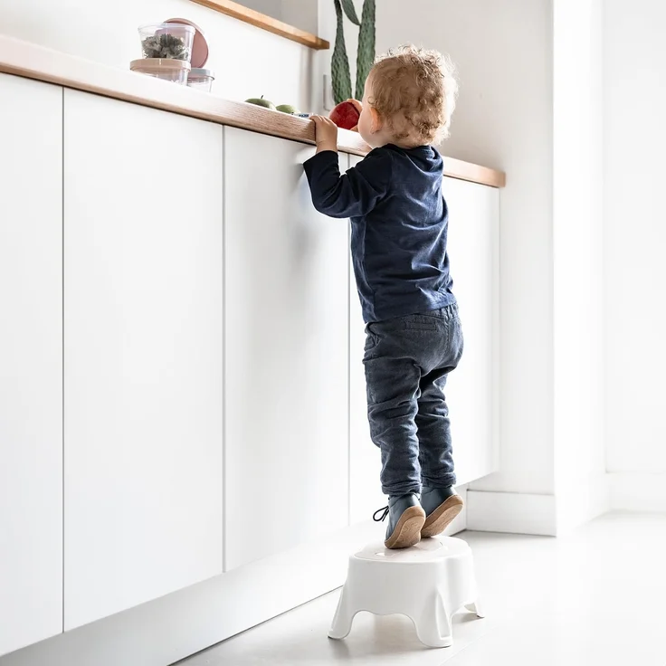 THERMOBABY - Babystep Tritthocker für Kinder – ab 24 Monaten und für Erwachsene bis 150 kg geeignet – Eisbraun – Bild 5