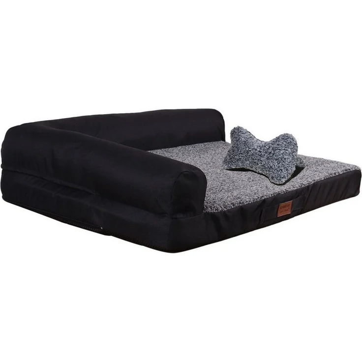 M-Diamant Tierbett Hundebett Waschbares orthopädisches Haustierbett Hunde Katzen, Plüsch, Rutschfest & atmungsaktiv – Bild 1